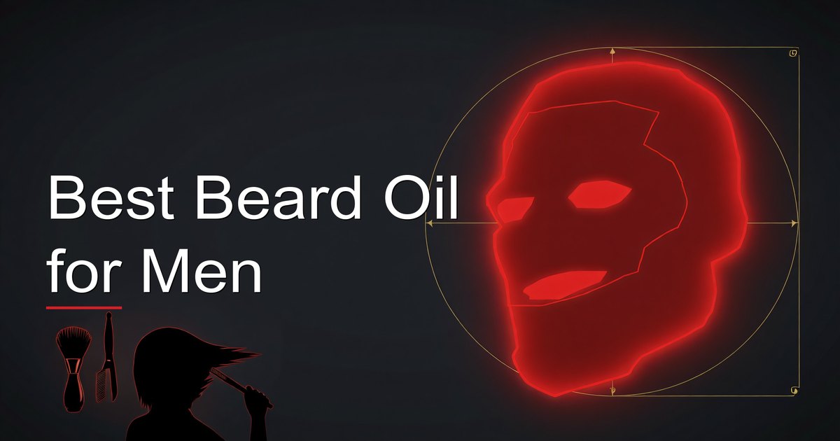 Man applying beard oil as part of his daily grooming routine
