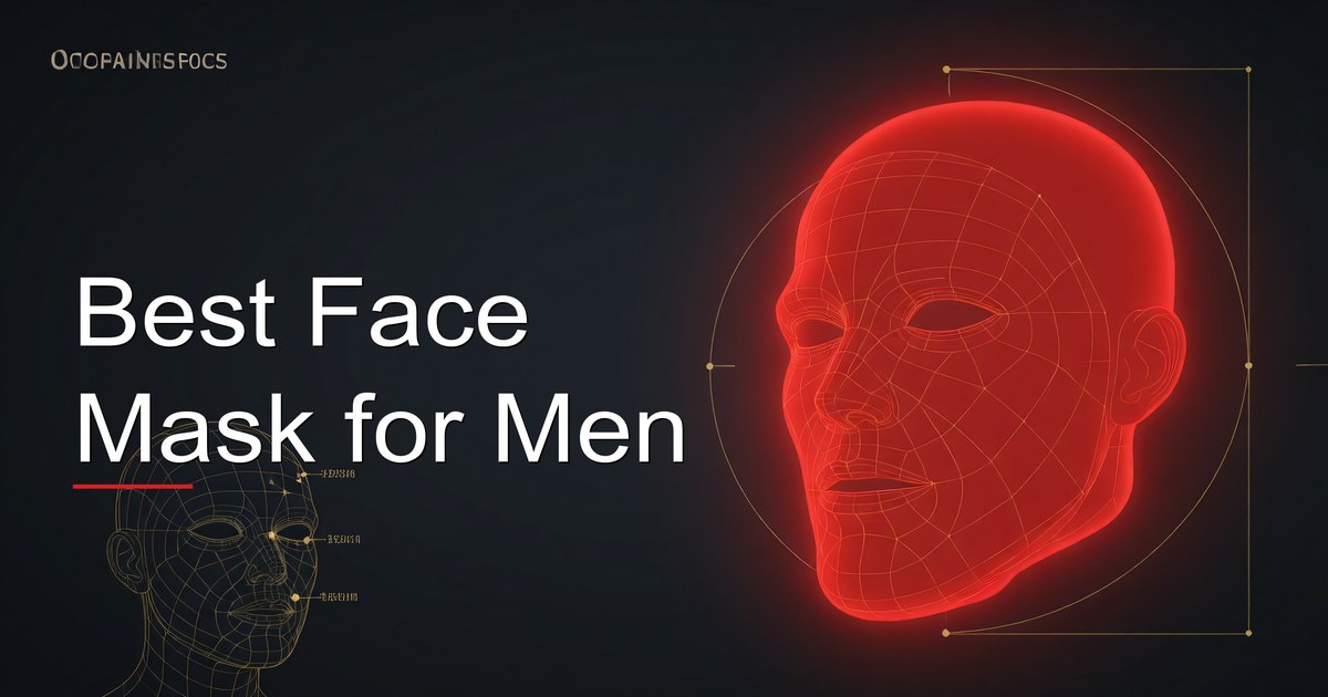 Man applying a face mask as part of his skincare routine