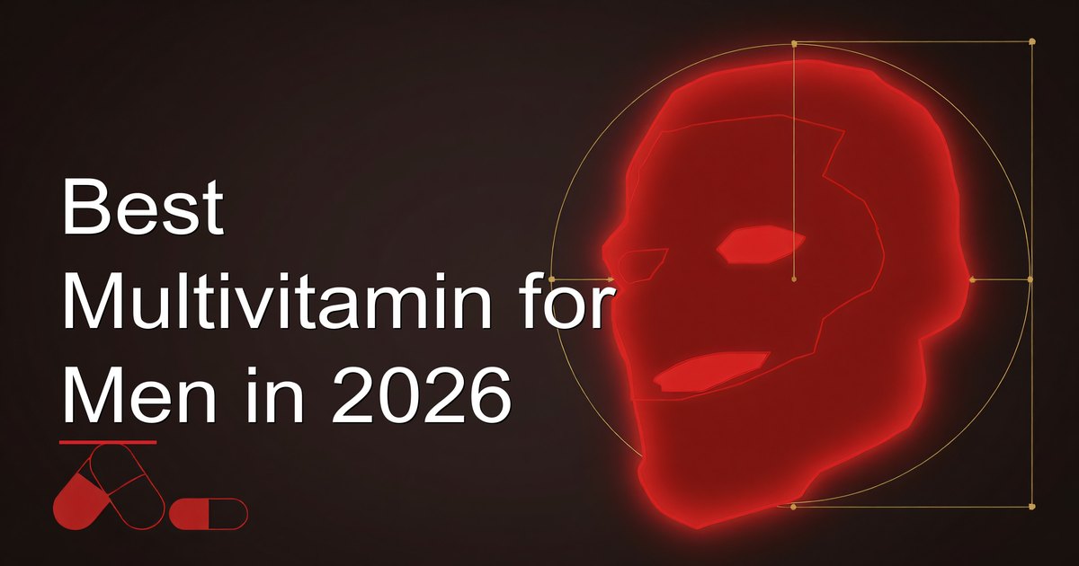 Multivitamin supplement capsules on a clean surface illustrating best multivitamin for men