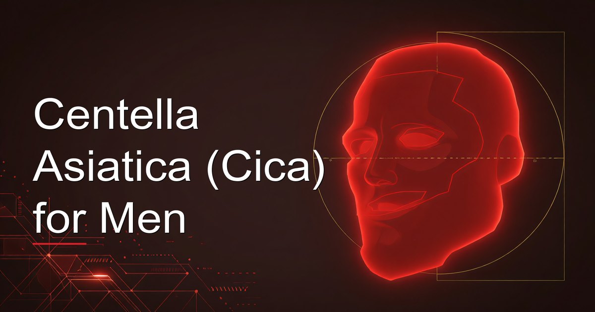 Man applying centella asiatica cica serum to calm post-shave irritation
