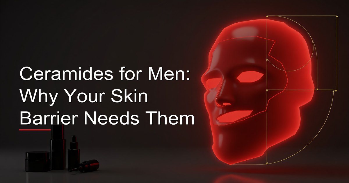 Man applying a ceramide moisturizer as part of his skincare routine