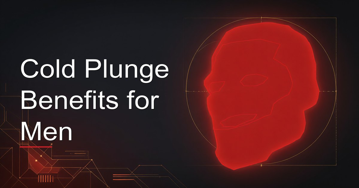 Man in a cold plunge tub for recovery and mental resilience benefits