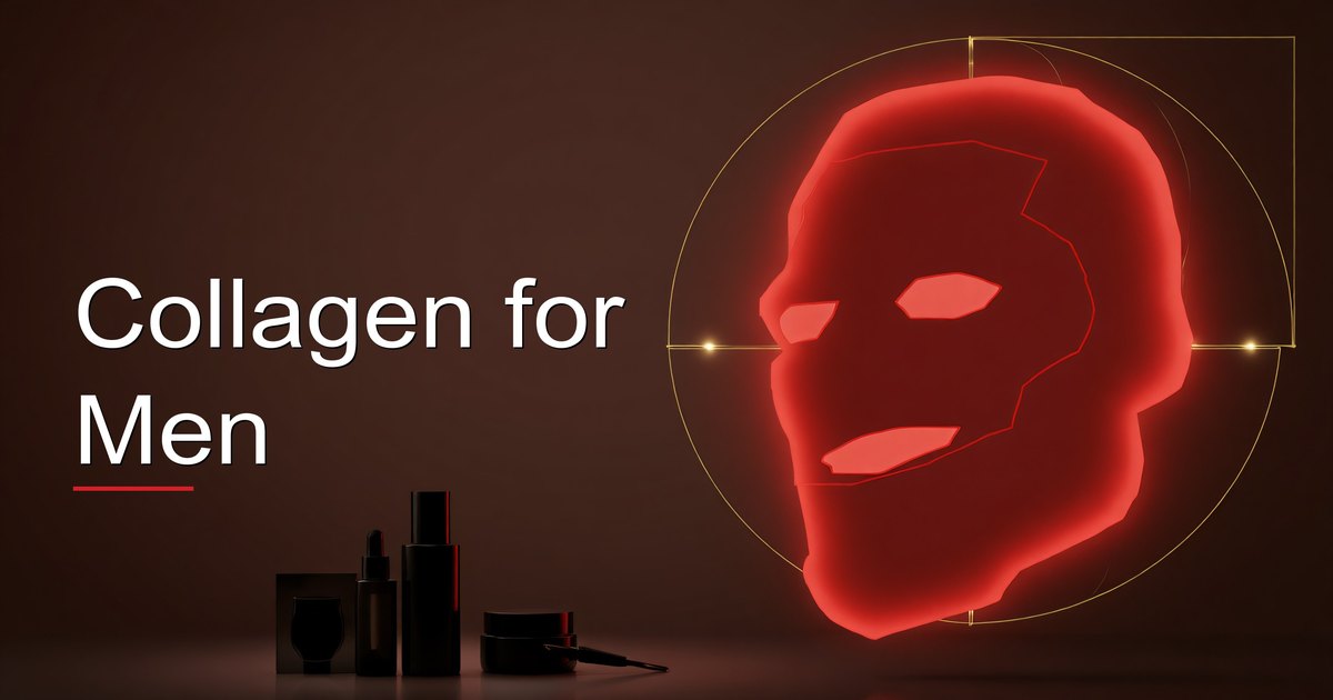 Man taking collagen supplement as part of his daily wellness routine