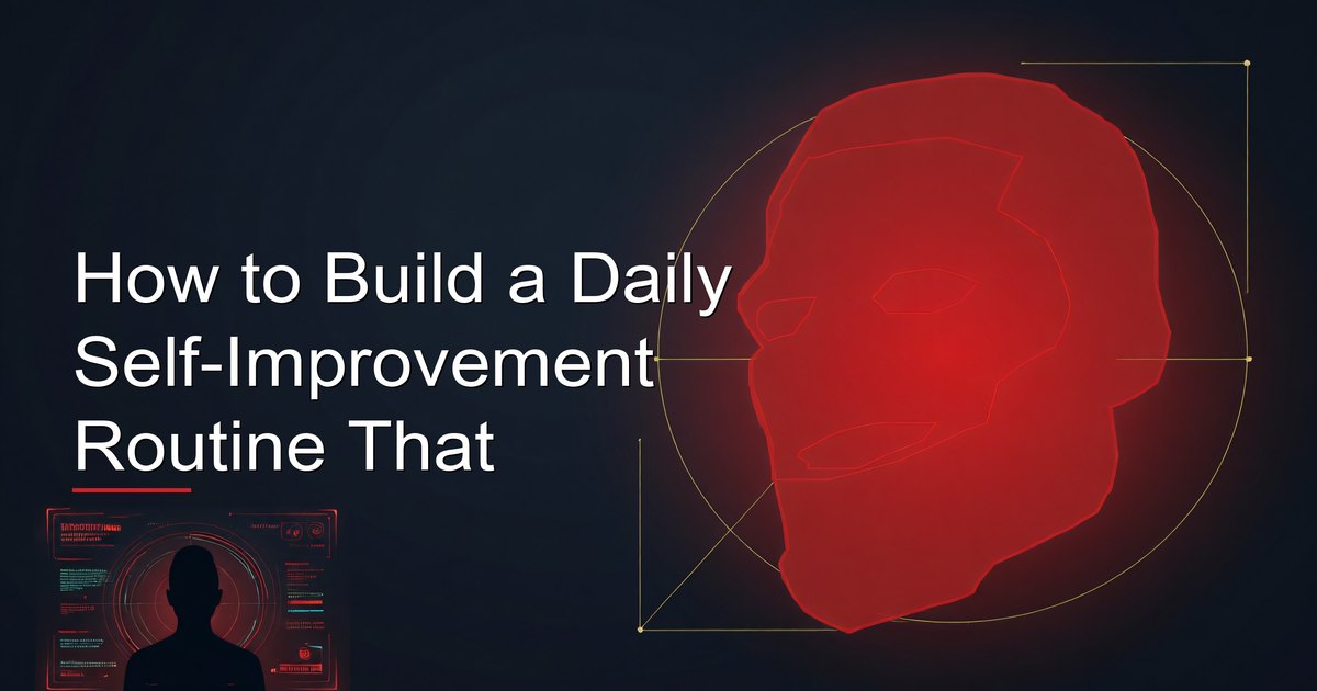 Daily self-improvement routine for men