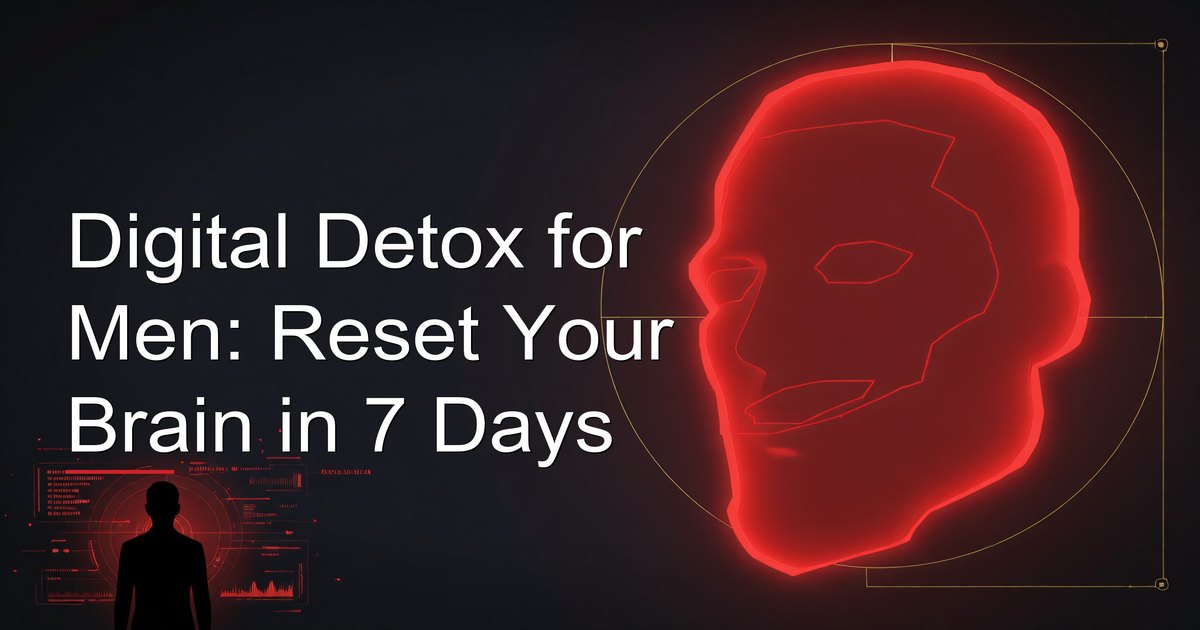 Man putting down his phone for a digital detox with a clear mind