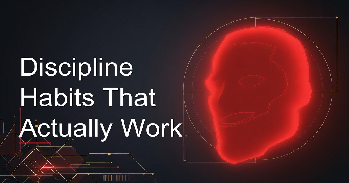 Discipline habits that actually work