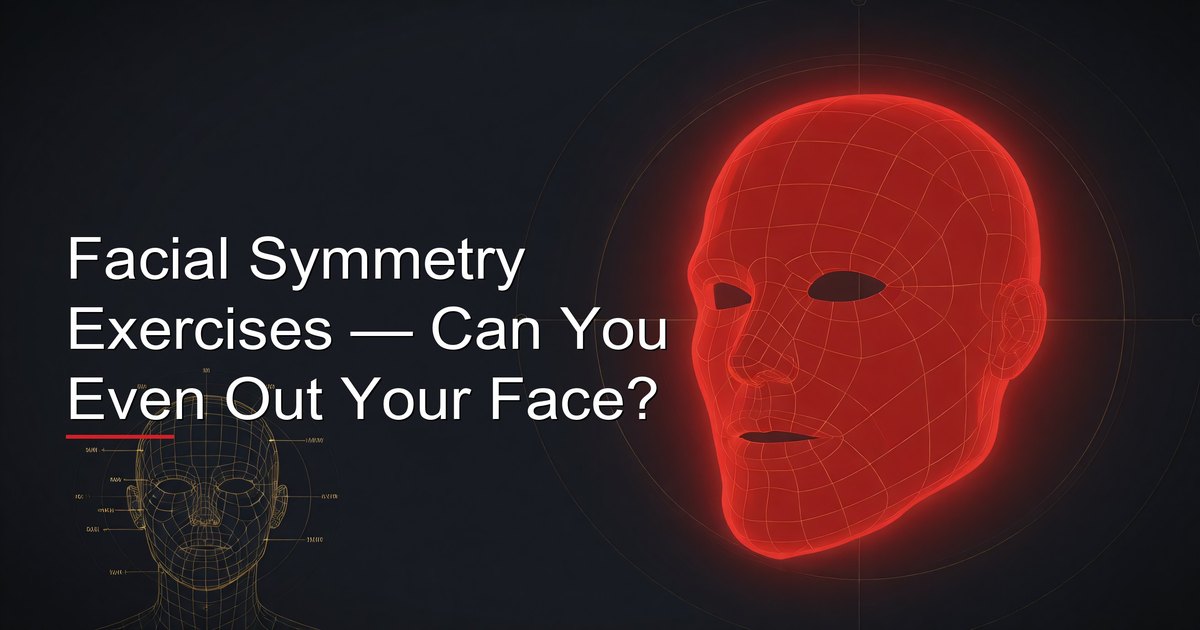 Facial symmetry exercises guide for men