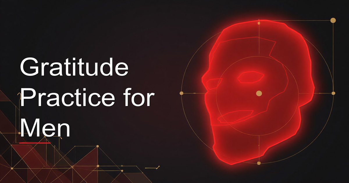 Man practicing gratitude with a grounded and focused mindset
