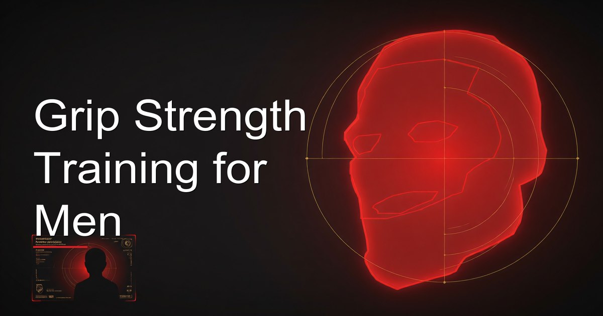 Man training grip strength with hand grippers and dead hangs