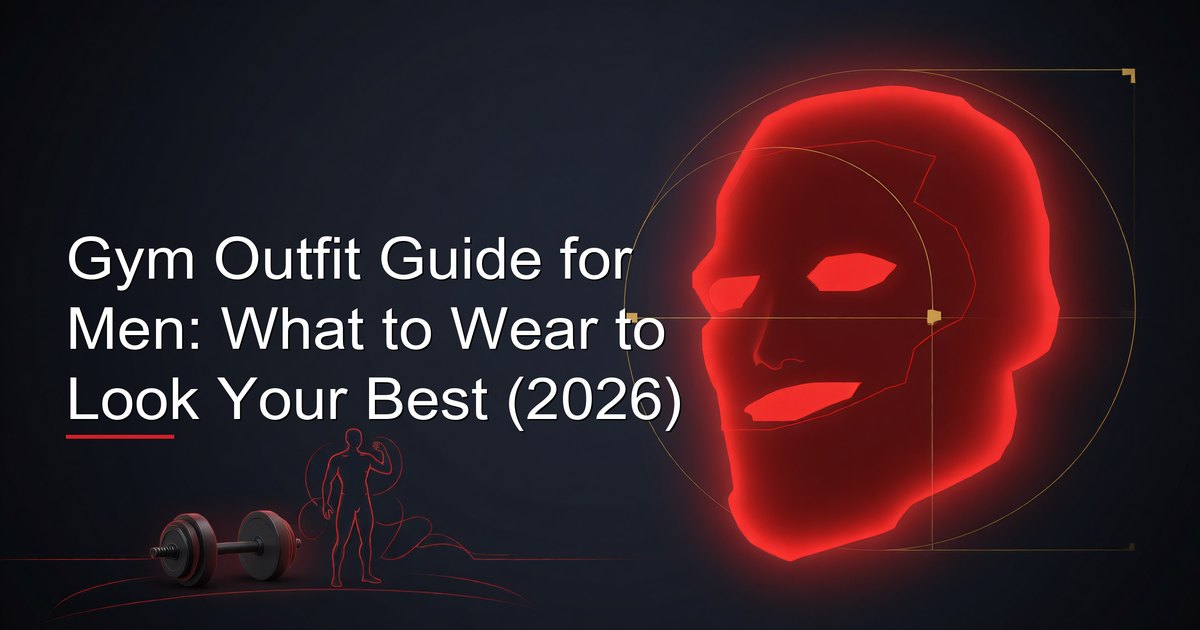 Gym outfit guide for men: complete workout apparel guide showing tops, bottoms, shoes, layering systems, and outfit combinations by workout type