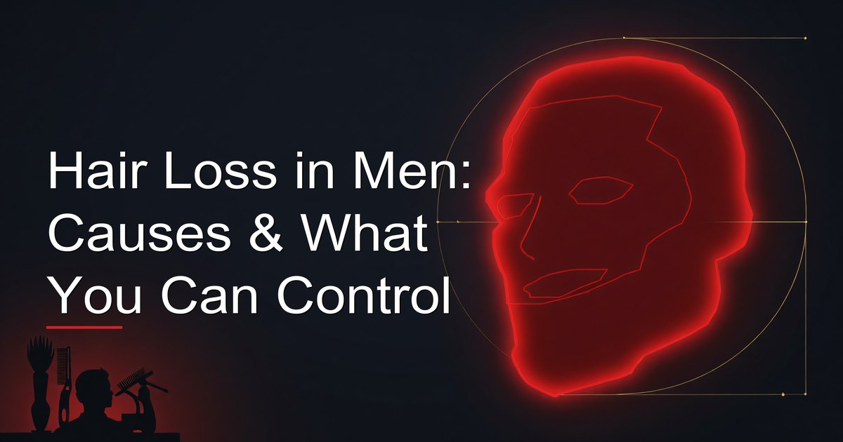Hair loss in men — causes, lifestyle factors, and what you can actually control
