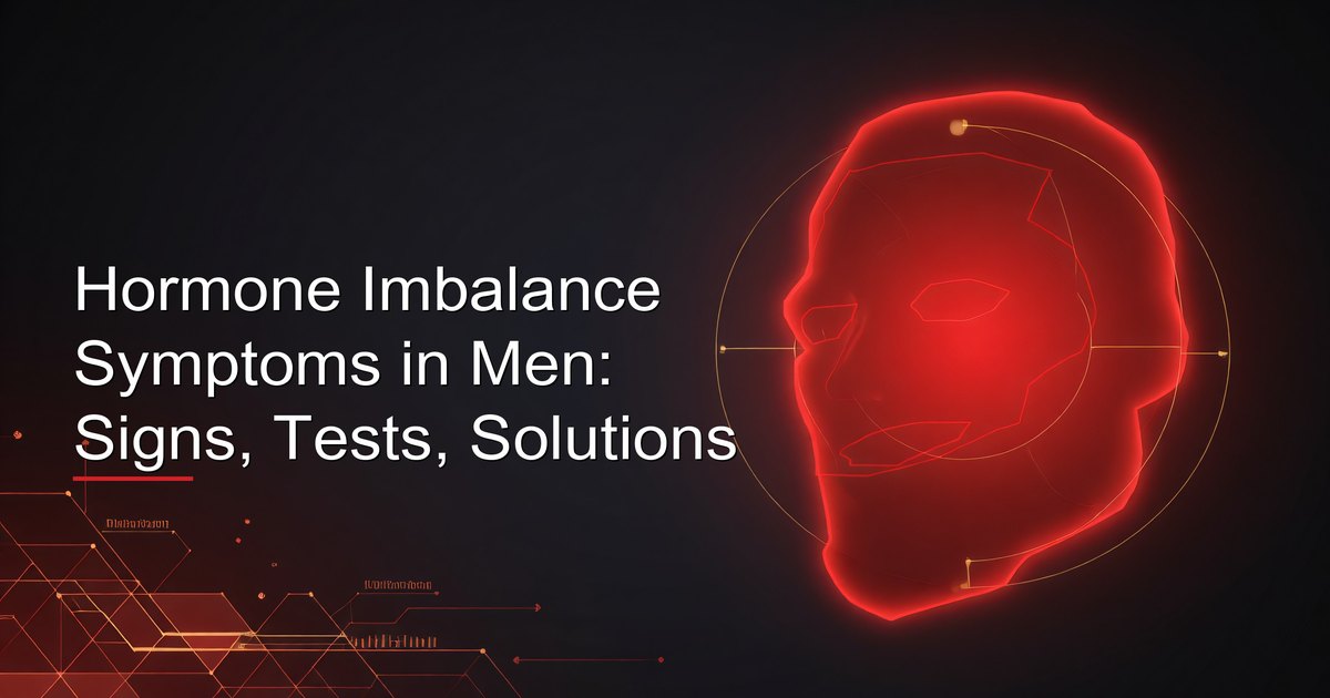 Man reviewing lab results showing a full hormone panel — recognizing the signs of hormone imbalance is the first step toward targeted treatment