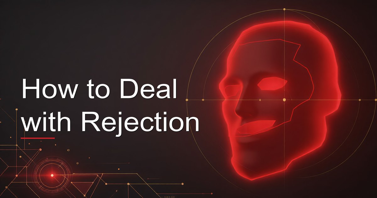 Man processing rejection calmly and preparing to move forward with confidence