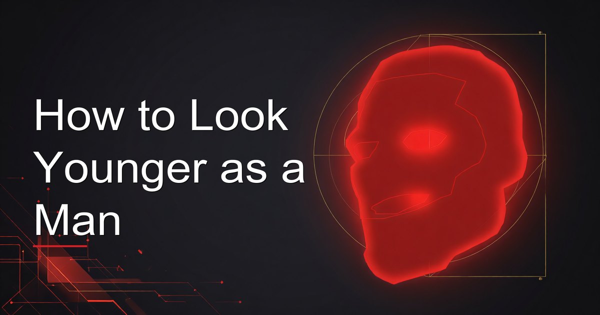 Man looking youthful and well-groomed, illustrating a holistic anti-aging approach