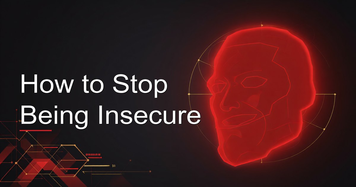 Man overcoming insecurity and building confidence through self-improvement habits