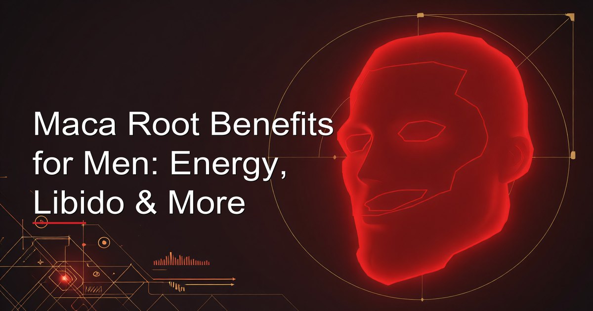 Maca root powder and supplement capsules illustrating maca root benefits for men
