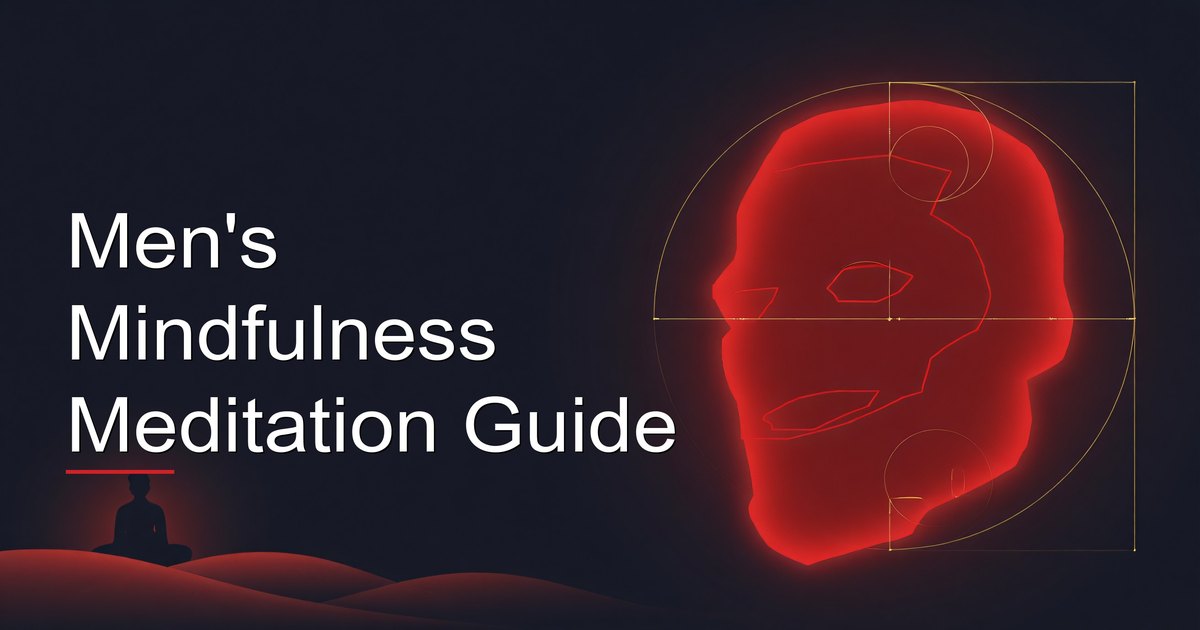 Man practicing mindfulness meditation at home