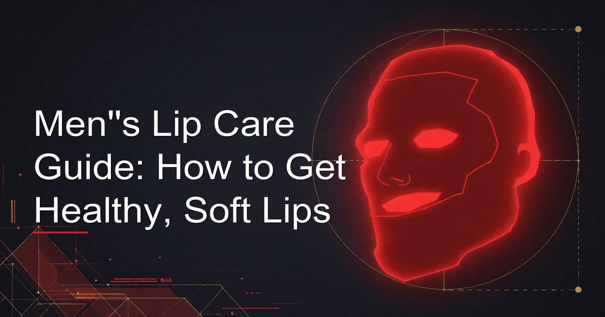 Men's lip care products including lip balm, scrub, and SPF protection