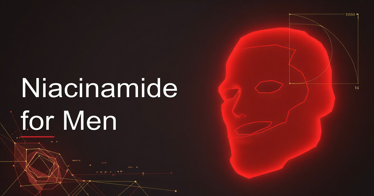 Man applying niacinamide serum as part of his daily skincare routine