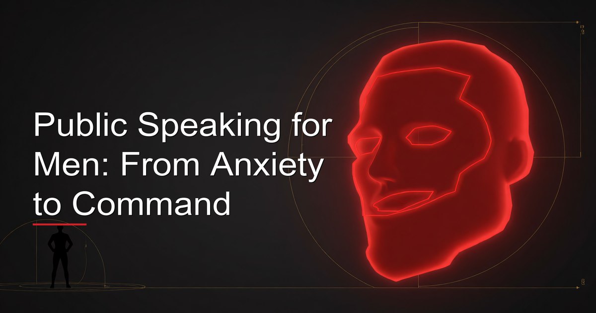 Man giving a confident presentation to an audience