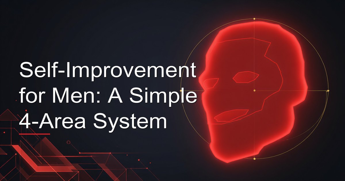 Self-Improvement for Men: A Simple 4-Area System