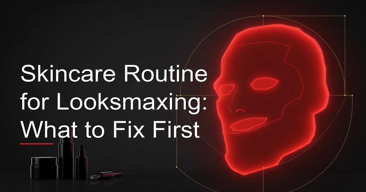 Skincare Routine for Looksmaxing: What to Fix First
