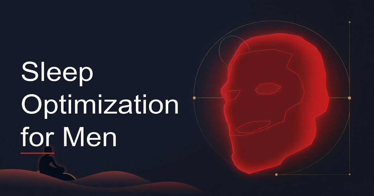 Man optimizing his sleep environment for better appearance and performance