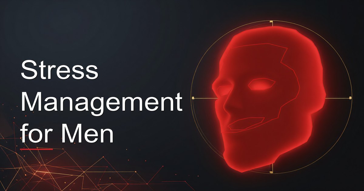 Man practicing stress management techniques to protect his appearance and performance