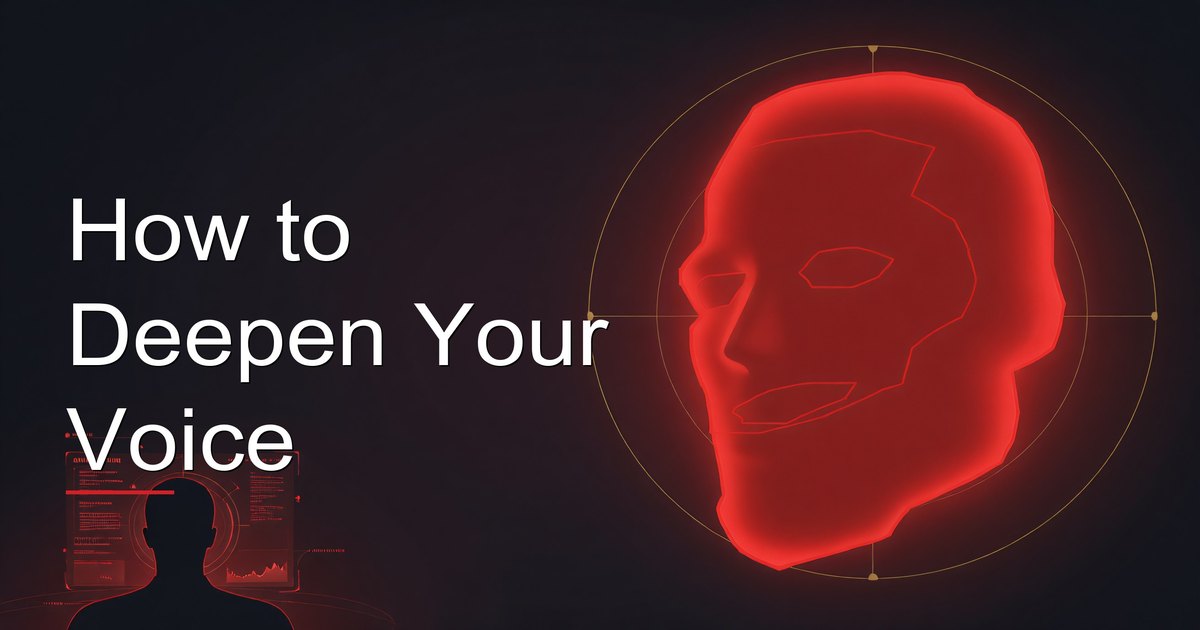 How to Deepen Your Voice