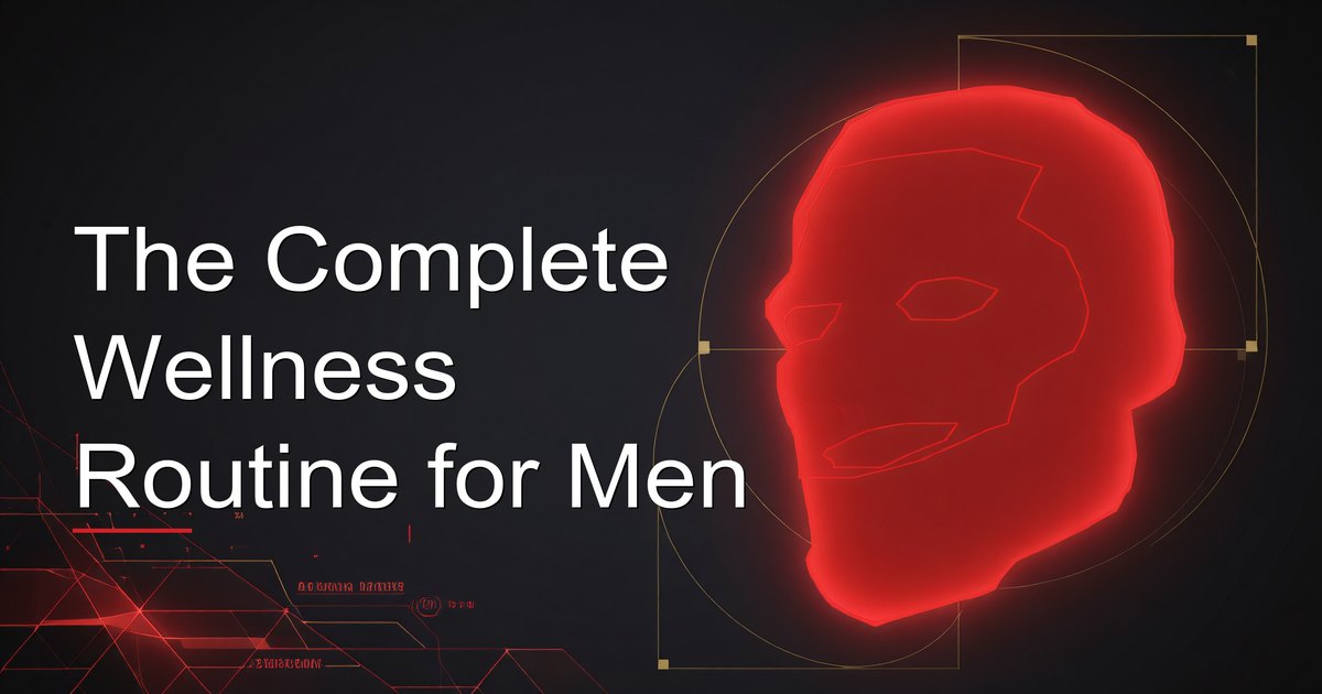 Man following a wellness routine with exercise, nutrition, and mindfulness