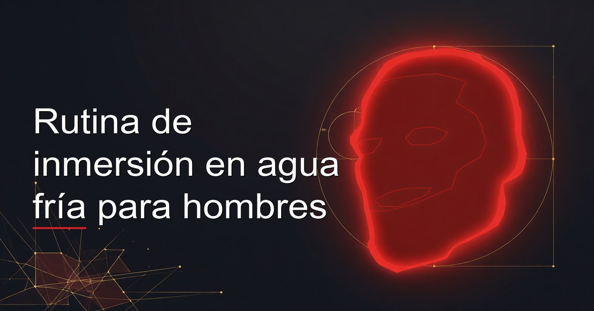 Rutina de inmersión en agua fría para hombres