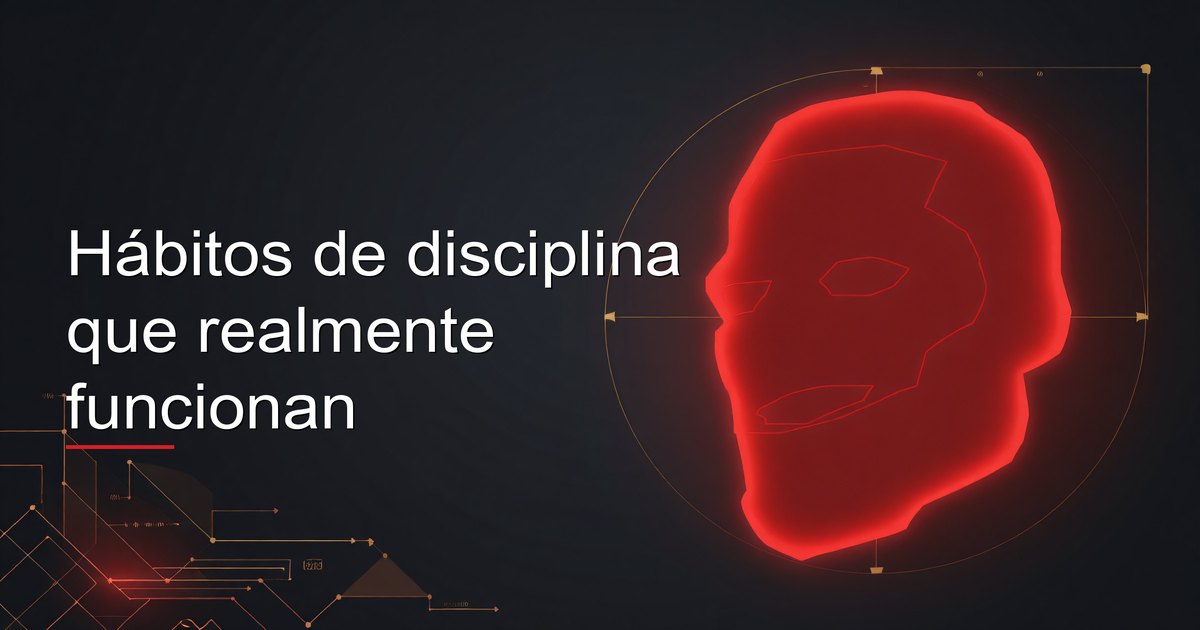 Hábitos de disciplina que realmente funcionan