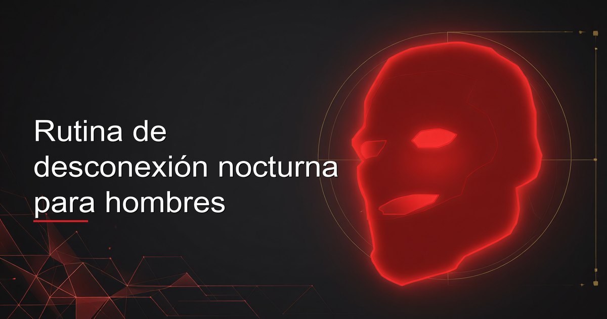 Rutina de desconexión nocturna para hombres