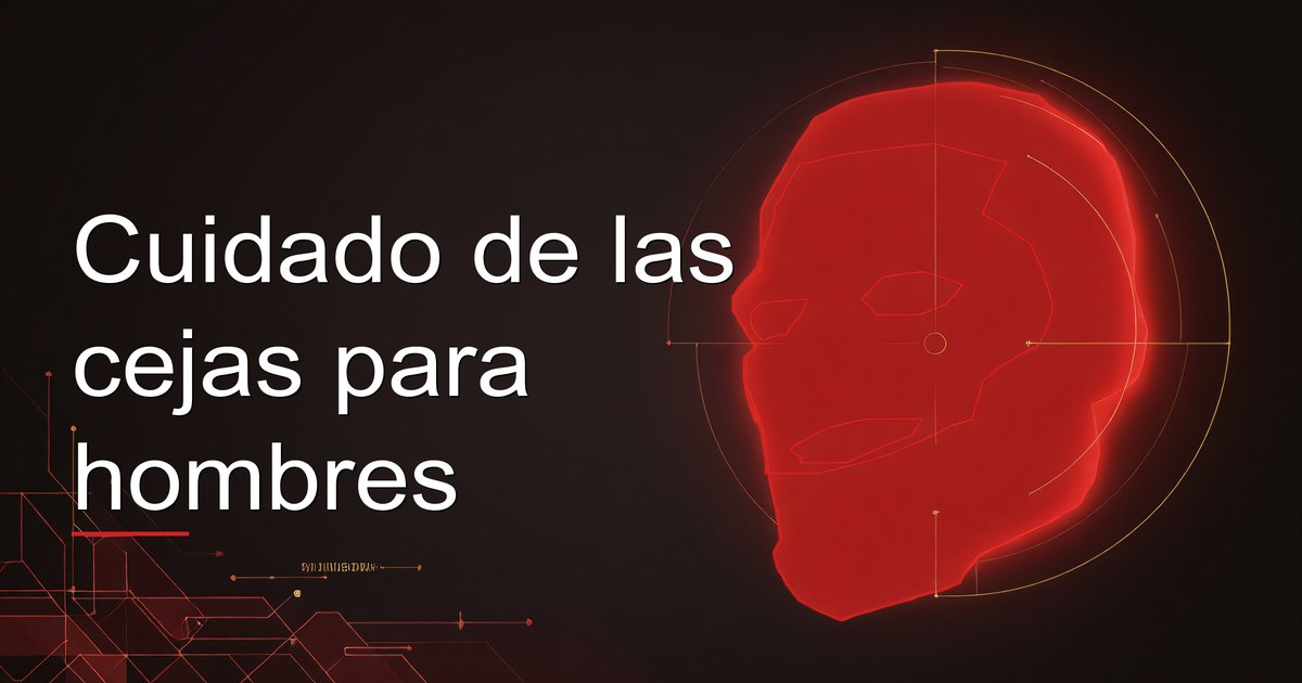Cuidado de las cejas para hombres