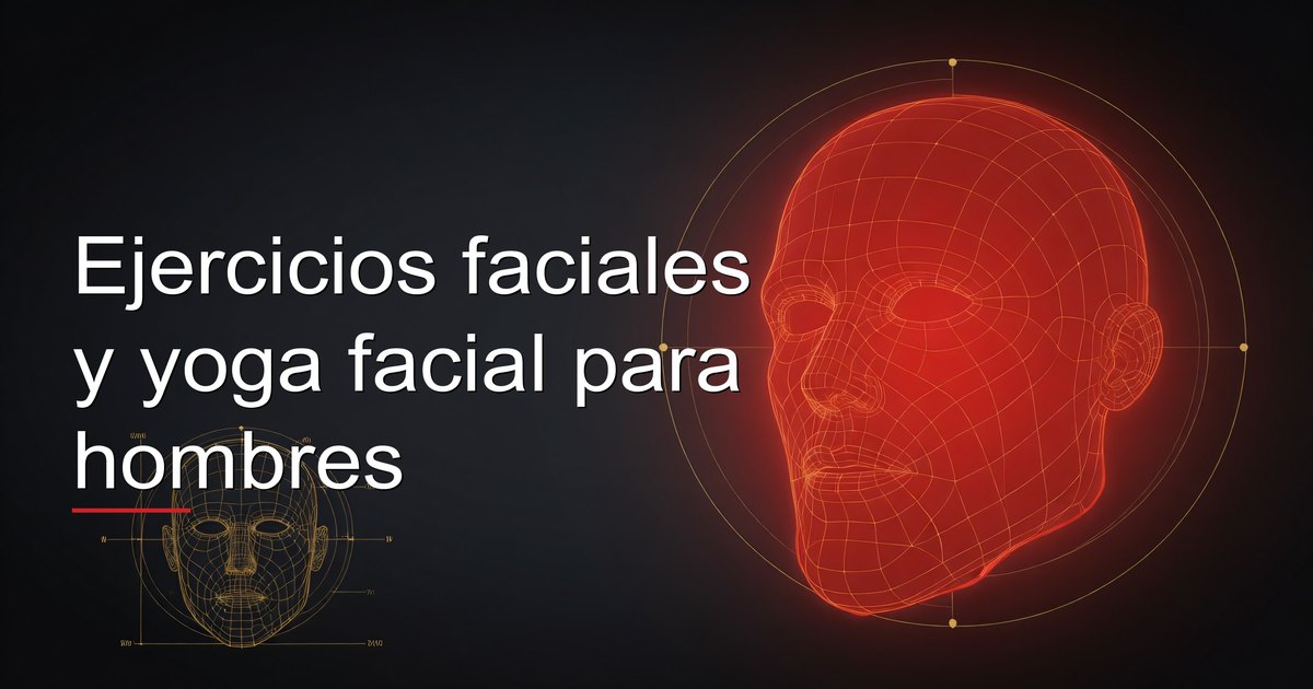 Ejercicios faciales y yoga facial para hombres