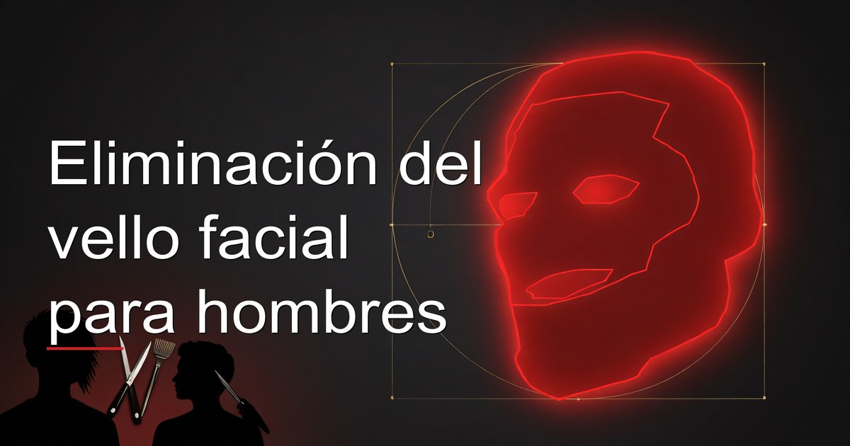 Eliminación del vello facial para hombres