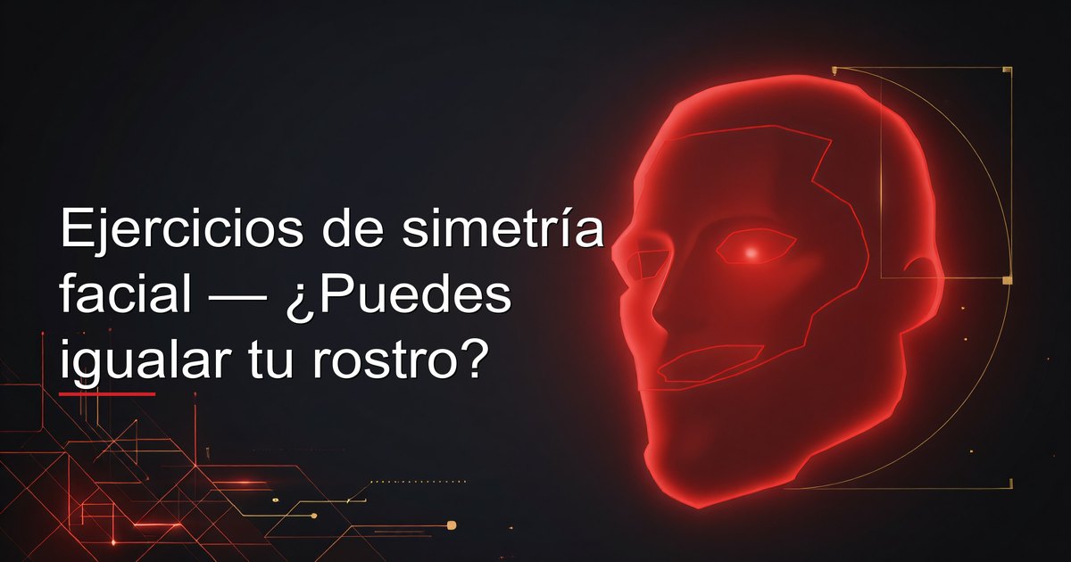 Guía de ejercicios de simetría facial para hombres