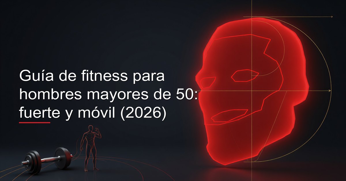 Hombre mayor de 50 entrenando con buena técnica