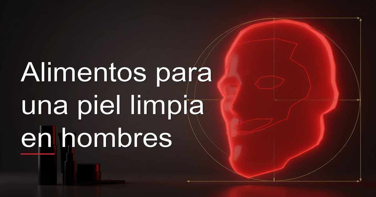 Alimentos para una piel limpia en hombres