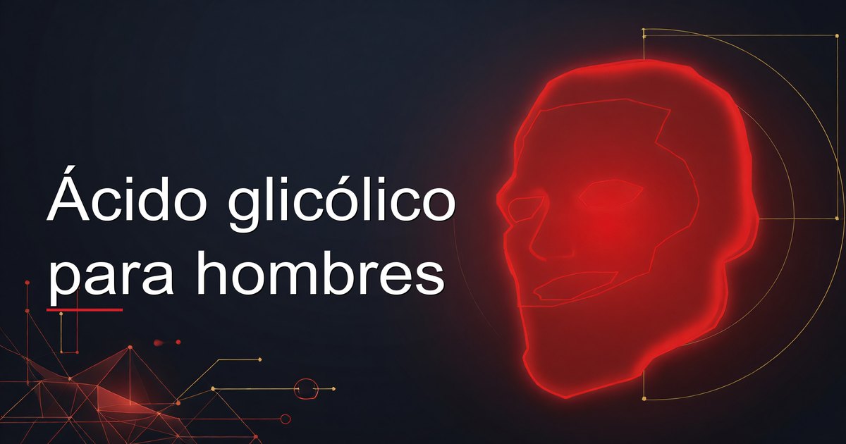 Ácido glicólico para hombres