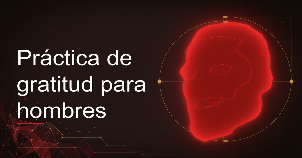 Práctica de gratitud para hombres