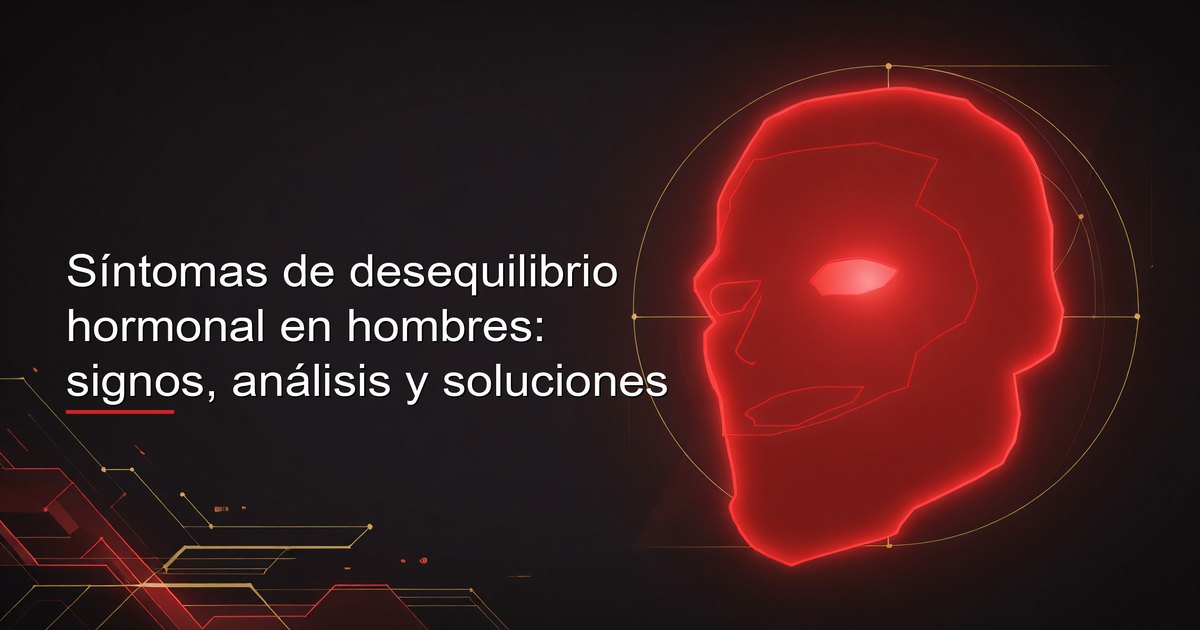 Hombre revisando resultados de laboratorio con un panel hormonal completo: reconocer los signos de un desequilibrio hormonal es el primer paso hacia un tratamiento dirigido