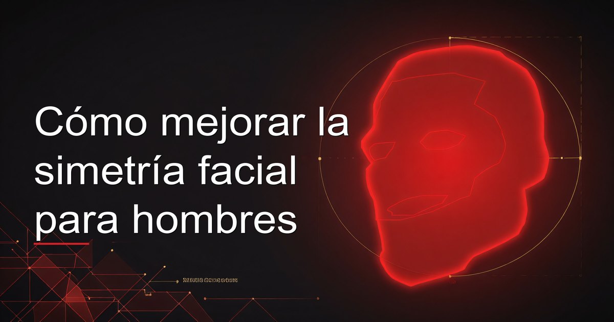 Cómo mejorar la simetría facial para hombres