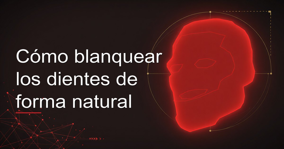 Cómo blanquear los dientes de forma natural