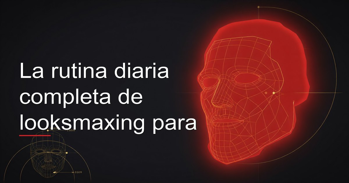 La rutina diaria completa de looksmaxing para hombres