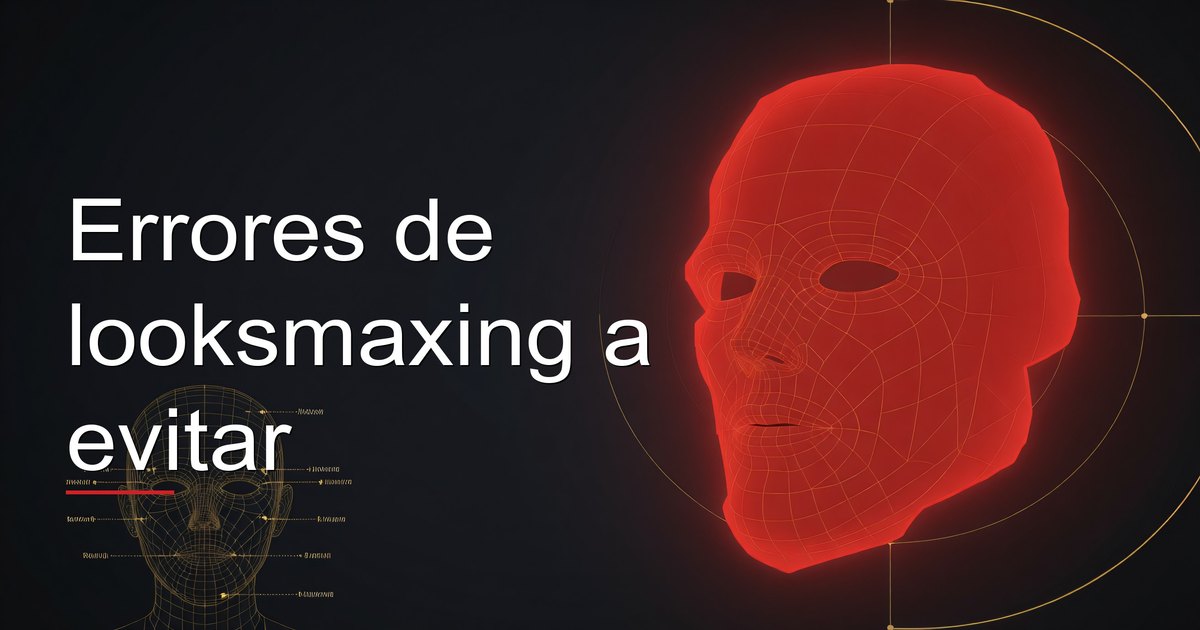 Errores de looksmaxing a evitar