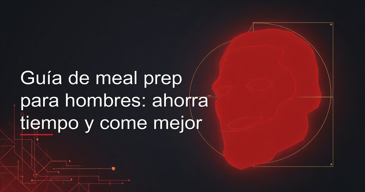 Guía de meal prep para hombres: ahorra tiempo y come mejor