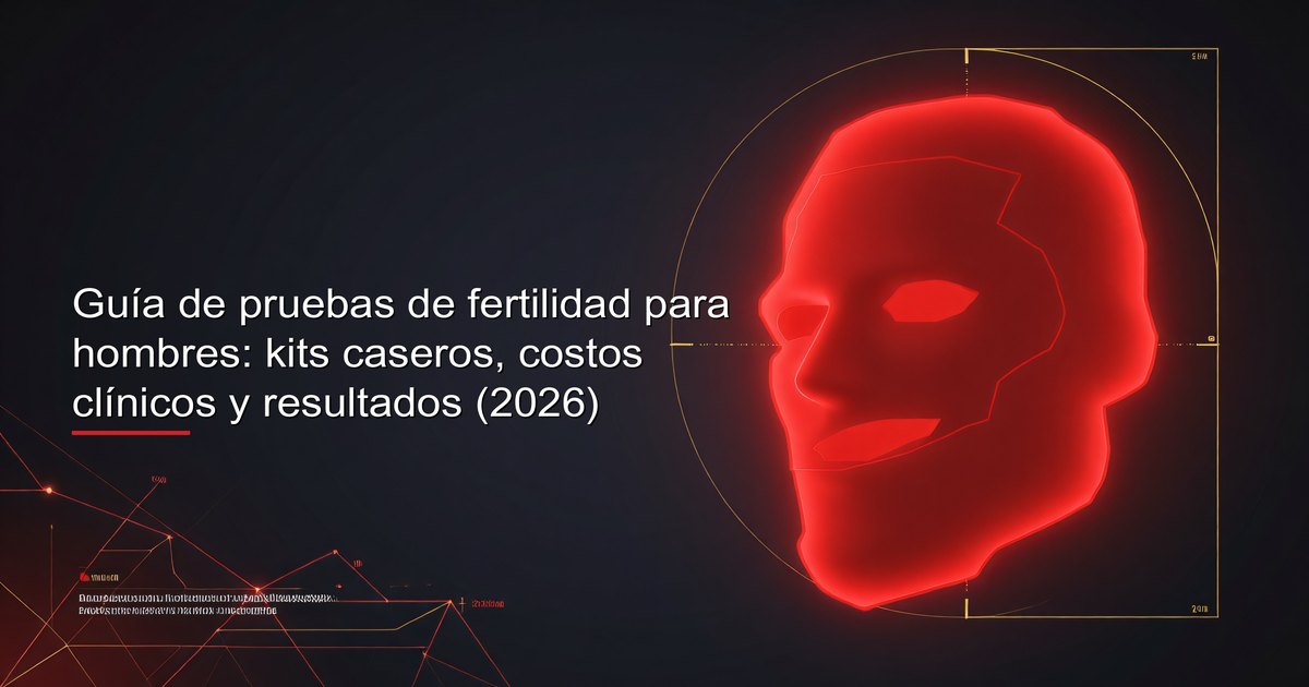Kit de prueba de fertilidad para hombres y contenedor de muestra de análisis de semen con cuadro comparativo