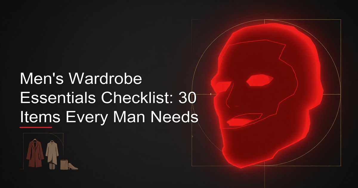 Lista de esenciales del armario masculino: 30 prendas clave organizadas por prioridad, de la base al refinamiento