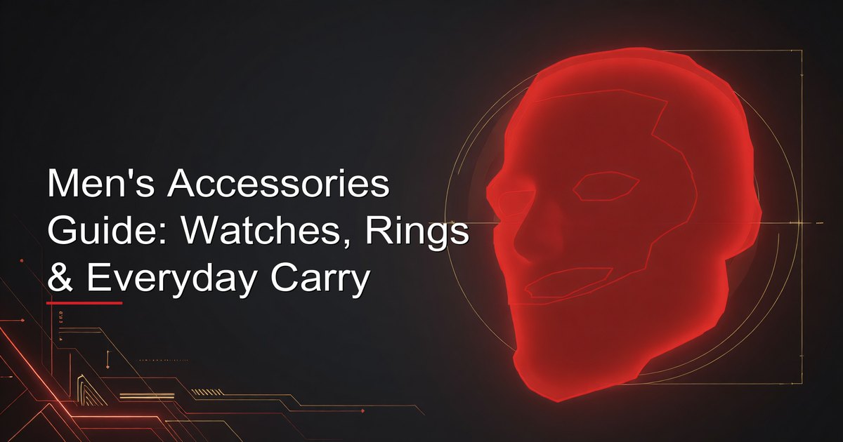 Guía de accesorios para hombre: relojes, anillos y artículos de uso diario